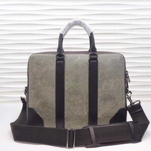 Kvalitetsklassiker Real Leathe portföljer Fashion Business Trip Document Outdoor Men Messenger Bag Handväska