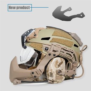 Radsporthelme Wolface FMA Halbdichtungsmaske für taktische Helmzubehör im Freien Wargame Armee Jagd Falten 2021273w