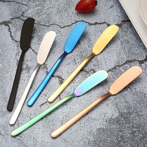 Cheese Knives Multi Purpose Butter Knife Dessert Stainless Steel Jam Spreader Canape Cutter Appetizers Sandwich Cake Cream Tool Western Cutlery Kitchen LT032