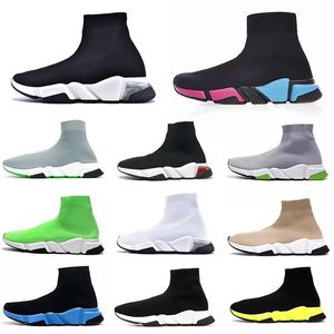 Designer Fly Knit Casual Shoes Men Women Socks Speed 1.0 Platform Runner Trainer Triple Black White Sock Shoe Master Speed Sneakers Classic air JORDON