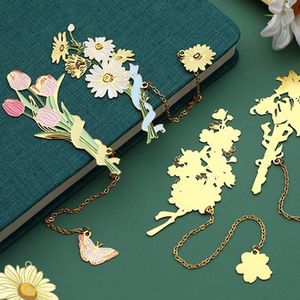 School Office Supplies Tassel Chinese Style Retro Pagination Mark Bookmark Metal Book Clip