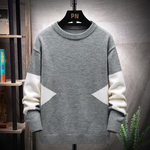 Men s Sweaters Non Iron Men S Grey Black Spring Autumn Winter Clothes Pull OverSize 5XL 6XL 7XL Classic Style Casual Pullovers 220916