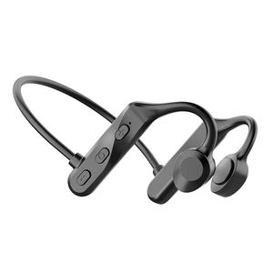 Cuffie senza fili Bluetooth a conduzione ossea Mini cuffie intrauricolari HIFI Auricolari sportivi impermeabili Gancio per l'orecchio leggero