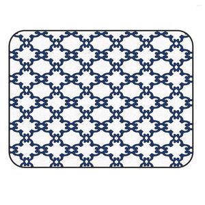 Mattor Charmhome mjuk matta Anti-halk-matta geometrisk abstrakt design blå för vardagsrum sovrum matta heminredning tillbehör
