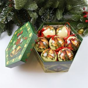 Weihnachtsdekorationen 14PCS Weihnachtskugel für DIY Weihnachtsfeier Weihnachtsbaum hängende Kugel Ornament Dekorationen Geschenk Jahr Navidad Eazy Hang 220916