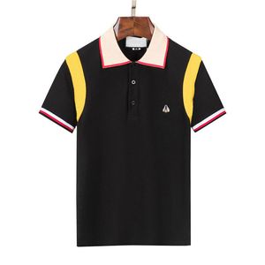 2022SS Designer Brand Polo рубашка Mens Luxury T Roomts Polos цветочная вышивка High Street Знаменитая печать мужчин