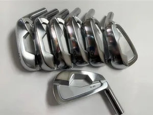 Gloednieuwe TC-201 Iron Set TC201 Golf Forged Irons Silver Golf Clubs 4-9p R/S Flex stalen as met hoofdbedekking