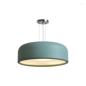 Lampy wiszące nowoczesne proste wejście do sypialni jadalnia oświetlenie dachowe el bar tajipei okrągły kreatywny żyrandol