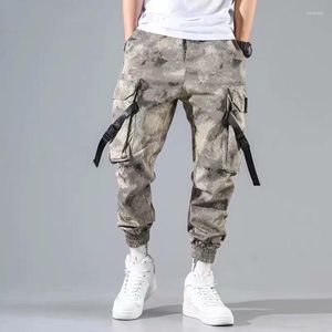 Calças masculinas Nice Hip-Hop Jogger masculino harém preto macacão multi-bolso esportes de streetwear casual