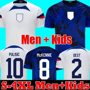 PULISIC DEST MCKENNIE world cup Soccer Jerseys AARONSON MUSAH usAS MORGAN LLOYD America Football Shirt United States LLETGET MEN KIDS SETS XL XL