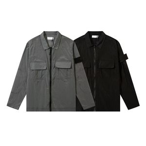 Topstoney Brand Jackets Coat Metal Nylon Funktionell skjorta Dubbel fickjacka Reflekterande Sun Protection Windbreaker Jacket Män storlek M XL