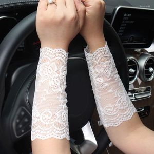 Knee Pads Retro Lace Gloves Fake Sleeve Detachable Cuffs Ruffles Lolita Princess Sweater Shirt DIY Wrist Cuff Cover Short