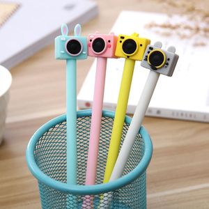 Piece Creative Cute Camera Gel Pen Black Ink Kawai Station School School Office Supply