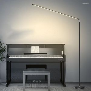 Lampy podłogowe Lampa LED do salonu stojak na oświetlenie wewnętrzne Regulowany tytuł Dimmer Odczytanie światła sypialnia minimalistyczna pozycja