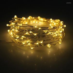 Strings 10 Meter 100 LEDs Solar Energy Lighting LED Outdoor Lamp String Lights Fairy Holiday Festival Christmas Party