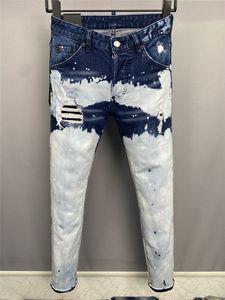 Итальянские джинсы мода европейские и американские мужские повседневные джинсы высокий клад