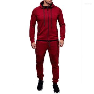 Herrespår Fashion Jacket sportkläder män spårdräkt hoodie vår höst märke kläder hoodies pants mens spårdräkt set