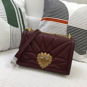 22s Designer Bag Luxury 2022 Bags Fashion Designer Womens High Quality Heart Flap Print Handbag Chain Leather Women Shoulder Bags Wallets Cr