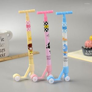 1pc Cute Fashion Scooter Ballpoint Pen Office School Supplies Blue Kawaii Cartoon Kids Toys Korean Stationery
