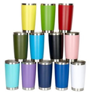 Partihandel 20oz Tumbler Isolated Stainless Steel Coffee Mugs Hantera dubbelv￤gg Vakuummuggar Cup FY4412 916