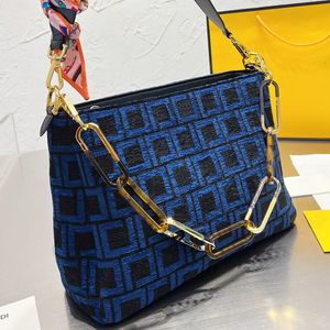 مصممة نساء فولوك نسيج النسيج الكتف كيس إيطاليا روما العلامة التجارية f مطبوعة Crossbody الحقائب اليدوية سيدة كبيرة التسوق حقيبة اليدين الفاخرة حقائب المصممين