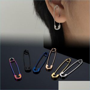 Stud Fashion Orecchini a bottone per uomo Donna Placcato oro Sier Semplice personalità Acciaio inossidabile Pin Orecchino Gioielli Regali 73 T2 Drop Del Dhsrh