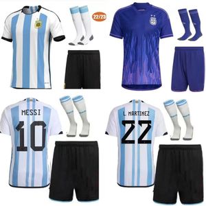 Argentyna koszulka piłkarska koszulka piłkarska Dybala Aguero Maradona di Maria fanowie Wersja Mężczyzn Kit Kit Sets Socks Socks Home Away Away