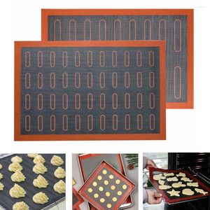 Baking Tools Nonstick Mat Heat Resistant Oven Sheet Liner For Cookie Bread Biscuits Puff Eclair Perforated Silicone Pastry Tool
