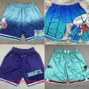 New Basketball LaMeloBall Shorts JustDon Team Pocket Short Hip Pop Pant With Pockets Zipper Sweatpants Short