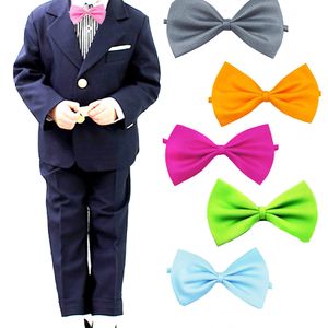 Kid Bowties Solid Butterfly Bowtie Wedding Acessórios Gift Bow the Party Party Tiesnew Wholesale Bowknot