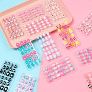 False Nails Detachable Artificial Press On Nail Full Cover Fake Wearable Child Cute Beautiful Attractive Nice Tips