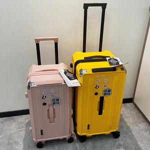 スーツケースファッション大容量の旅行荷物22/26/28/30/32/36インチトロリースーツケースミュートブレーキメンズアンドウィメンズラグジュアリー