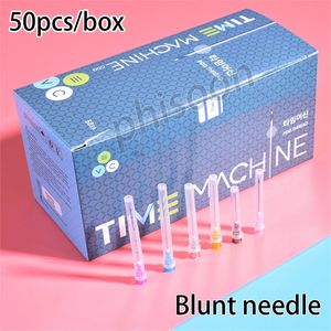 Tattoo Needles Fine Micro Cannula Korea Blunt needles Needle Tips 21G22G23G25G27G30G Plain Ends Notched Endo needle Syringe 50packs Tool 220916