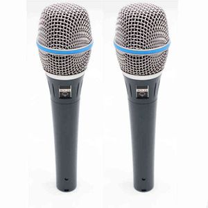 Microfones 2 Pçs BETA87C Handheld Microfone dinâmico com fio Microfone profissional para canto KTV Sistema de karaokê Mixer de áudio DJ BETA 87A BETA87A Mike T220916