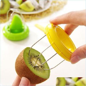 Utensili per frutta e verdura Mini frutta Kiwi Cutter Peeler Gadget da cucina Strumenti Peeling per Pitaya Scavo Core Twister Slicer Drop Delive Dhkom