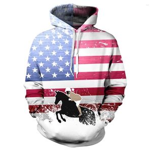 Men's Hoodies USA Flag Sports Items Sweatshirts Men Sudaderas Moletom Clothing Tracksuit Graphic Tuta Uomo Pullovers