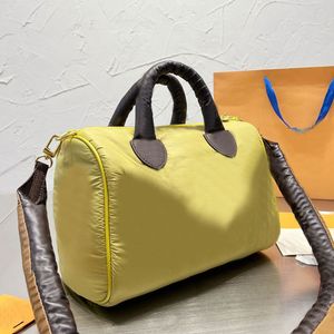 Baumwollgepolsterte Kissentasche, Damen-Tragetasche, Handtaschen, Reisehandtasche, Geldbörse, klassische alte Blume, große Reißverschlusstasche, Umhängetaschen, echtes Leder, große Kapazität