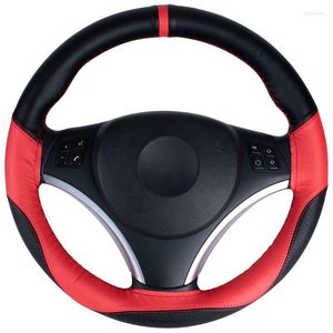 Steering Wheel Covers Hand Sewn Cover Universal Sports Color Matching Fashion Handle Soft Auto Parts