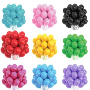 12 tum svartrosa latex ballonger f￶delsedagsfest dekoration vuxna br￶llop dekorationer helium globos baby shower ballon