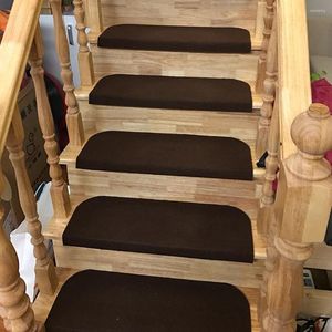 Halılar Yazi Anti-Slip Merdivenler Mat Sıcak Kendinden Yapışkan Katı Akrilik Fiber Halı Oturma Odası Yumuşak Merdiven Yıkanabilir 2 Renk