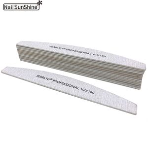 Tools 10Pcs Wood 100/180 Strong Thick Professional Buffer Sandpaper Buffing Sanding Banana Type lime a ongle Nail Files