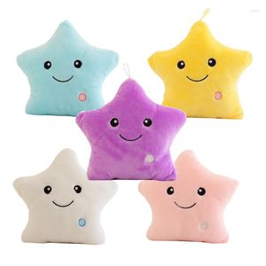 Party Decoration Creative Twinkle Star Luminous Pillow Glowing LED Night Light Soft Stuffed Plush Pillows Toys Gifts For Kids Children