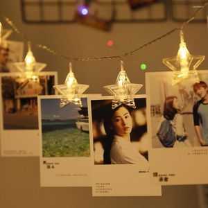 Strings LED Fairy Lights String Po Clip Garland Wall Home Wedding Decoration Battery OIndoor Outdoor Powered