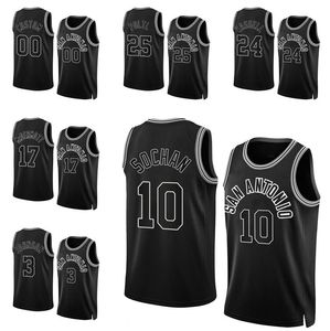 Maglie da basket Jeremy Sochan Devin Vassell Doug Mcdermott Jakob Poltl Keldon Johnson 2022-23 stagione 50a città classica Maglia da uomo donna da gioventù