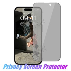 Full Cover Privacy Anti-Spy Screen Protector Protective Film For iPhone 14 Pro Max 13 13pro 12 Mini 11Pro Xs 7 8 plus Tempered glass Factory Price