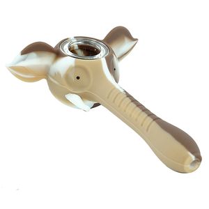 Hand pipes silicone elephant's trunk shape smoking pipe siliocne tobacco