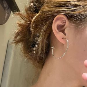 Brincos de argola 2022 Moda Dangle pendurada linha de ouvido longa para mulheres simples jóias de círculo brinco bijoux femme
