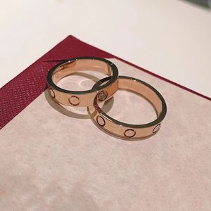 5mm 6 mm szerokości Gold Gold Smokdriver Ring Men Men Diamond Bez ćwiczeń palcami ze stali nierdzewnej Love Romance Pierścienie rocznicowe prezent