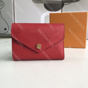 Designer pr￤glad pl￥nbok med orange l￥da M64060 Klassisk myntv￤ska Fashion Women Clutch Victorine Walls Special Canvas Card Holder Zipping Coin Pocket 41938