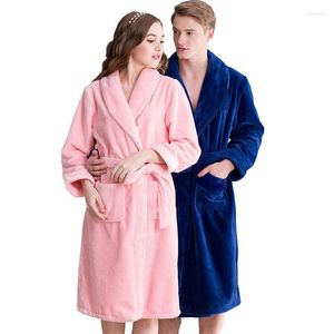 Herren-Nachtwäsche im Angebot: Klassischer Kimono-Bademantel für Herren, Seidenflanell, langer Bademantel für Herren, warme Wintermäntel, Herren-Morgenmantel, Herren-Lounge